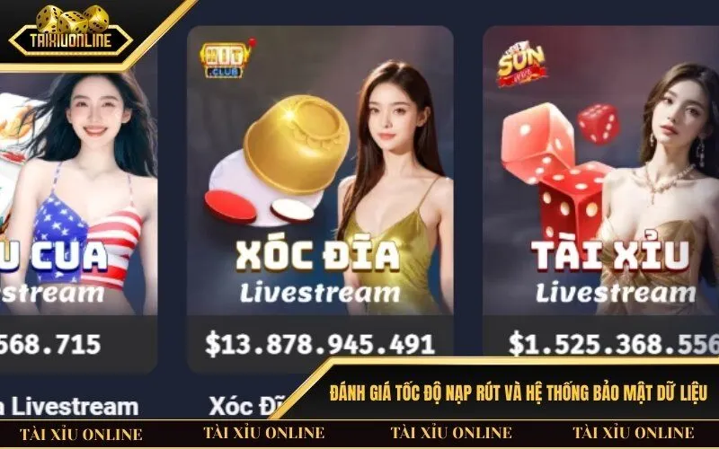 Đánh giá tốc độ nạp rút và hệ thống bảo mật dữ liệu